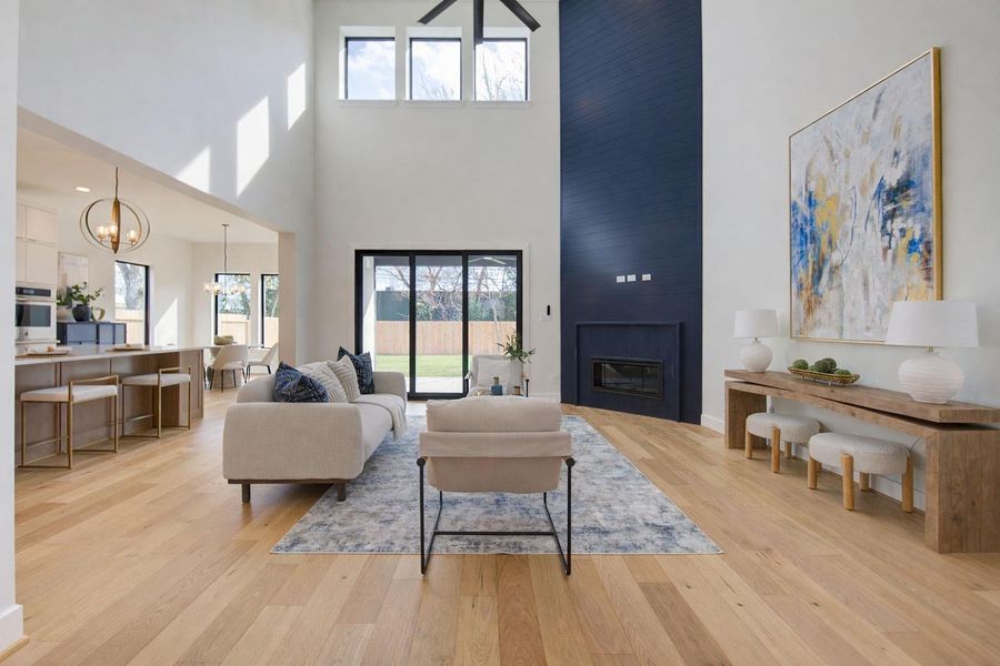 Furnished interior view inside a new home in Westview Terrace, Houston (Image 9). Furnished interior view inside a new home in Westview Terrace, Houston (Image 9).