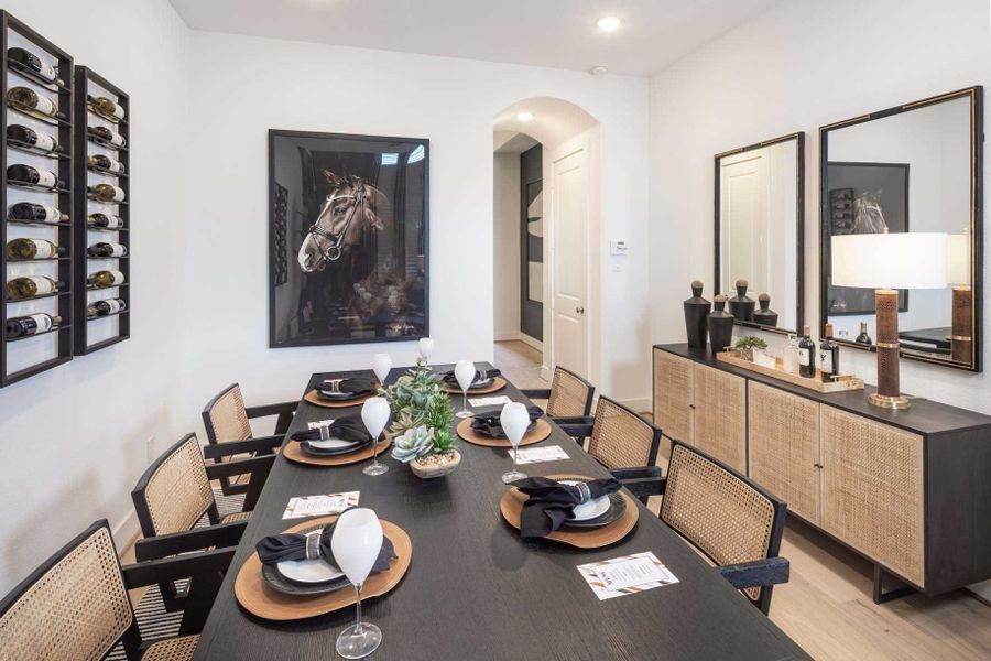 Representative furnished interior of a home built from the Chester Plan by Highland Homes in Bridgeland Central: The Cottages, Cypress (Image 20).