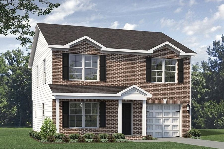 Representative exterior photo of a completed home built from the Dayton by Keystone Homes NC in Avondale, Greensboro, NC (Image 35). Representative exterior photo of a completed home built from the Dayton by Keystone Homes NC in Avondale, Greensboro, NC (Image 35).