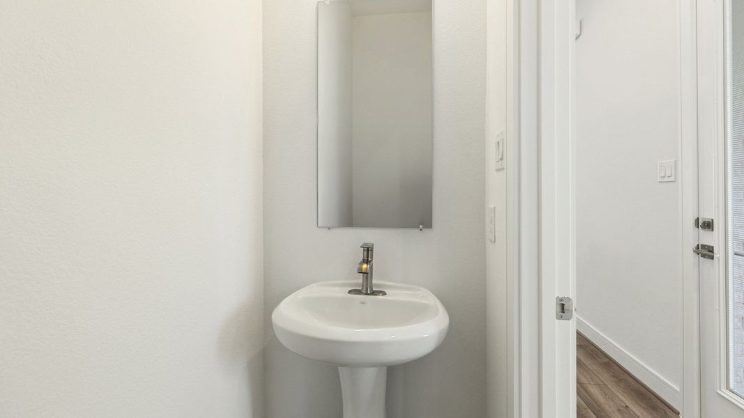 Representative furnished interior of a home built from the Valencia by Brightland Homes in Bridgeland Central, Cypress (Image 18).