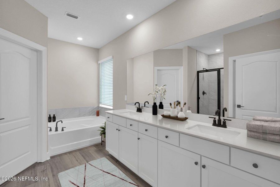 Furnished interior view inside a new home in , Jacksonville (Image 8).