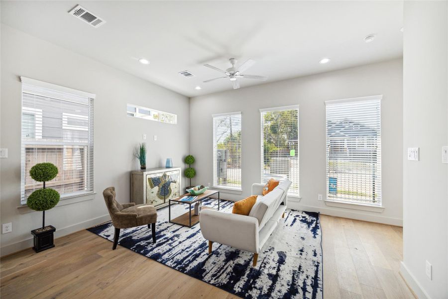 Furnished interior view inside a new home in , Houston (Image 10).