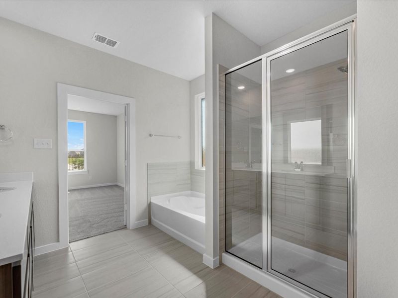 Furnished interior view inside a new home in Mason Woods, Cypress (Image 7).