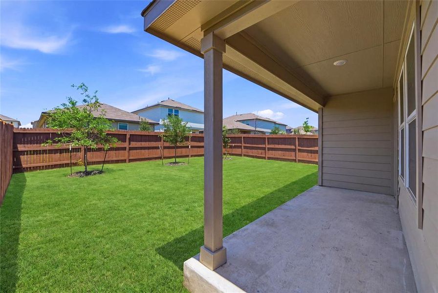 Exterior details and patio area of a home in , Converse (Image 21).