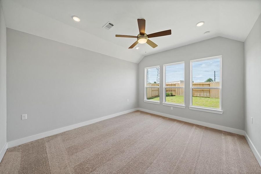 Representative unfurnished interior of a home built from the Sunflower by Caldwell Homes in The Highlands, Porter (Image 22). Representative unfurnished interior of a home built from the Sunflower by Caldwell Homes in The Highlands, Porter (Image 22).