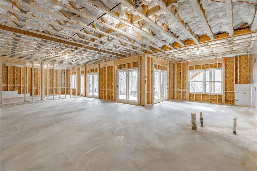 In-progress construction of a new home in , Gainesville, GA (Image 50).