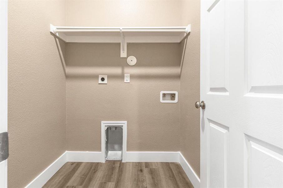 Laundry with space, conveniently located