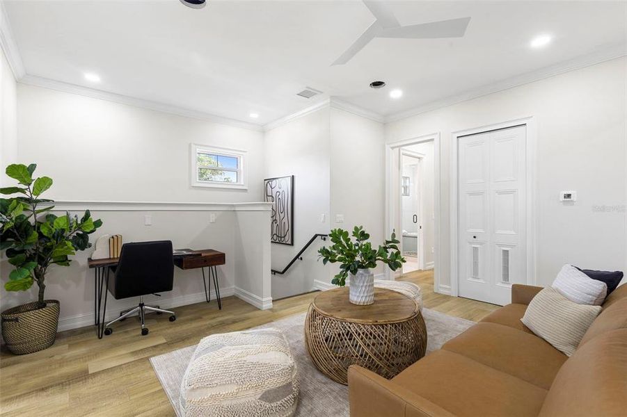 Furnished interior view inside a new home in , St. Petersburg (Image 43).