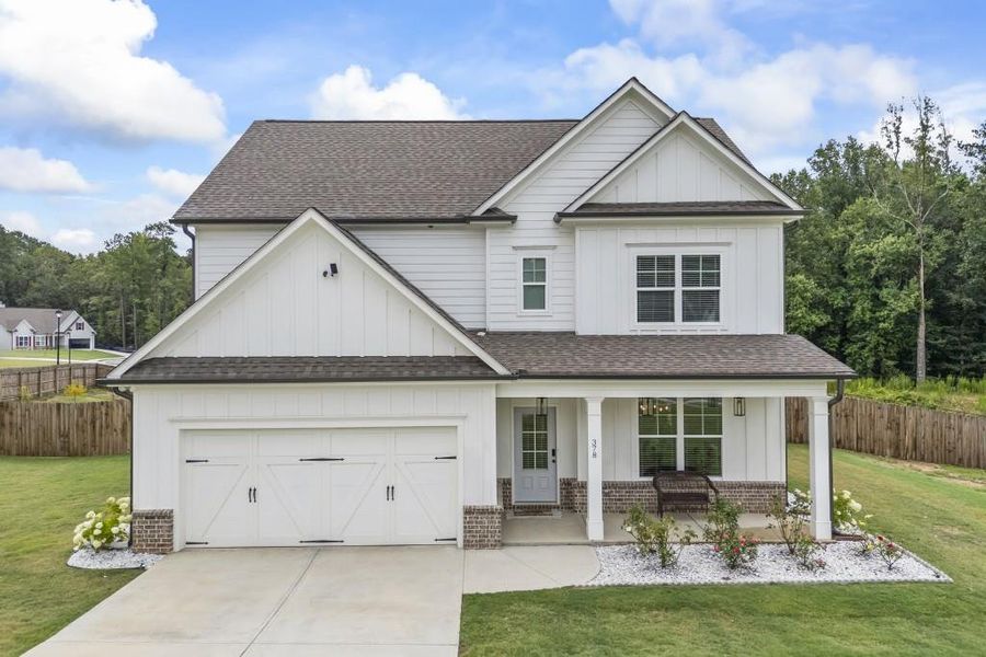 Front exterior of a new home in , Winder, GA, highlighting curb appeal (Image 2).