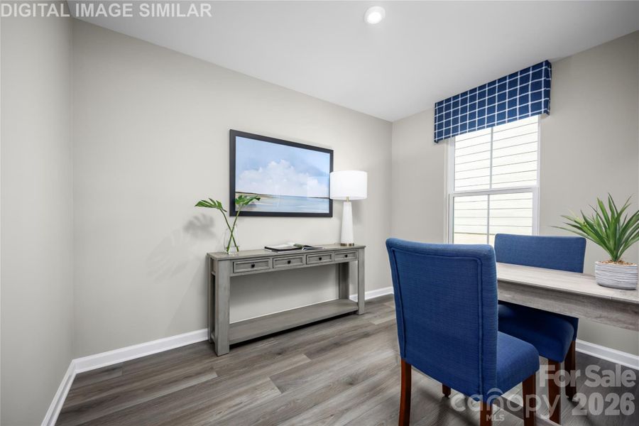 Furnished interior view inside a new home in Bozardt Farms, Charlotte (Image 11).