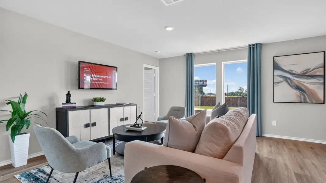 Furnished interior view inside a new home in The Canyons, Keene (Image 25). Furnished interior view inside a new home in The Canyons, Keene (Image 25).