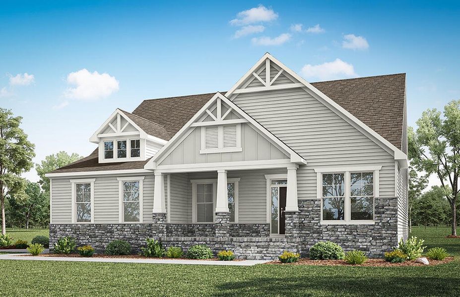 Representative exterior photo of a completed home built from the Middleton by Eastwood Homes in Hancock Farms, Aiken, SC (Image 5).