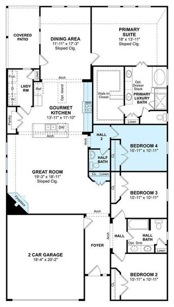 The Chase floor plan by K. Hovnanian® Homes. 1st Floor shown. *Prices, plans, dimensions, features, specifications, materials, and availability of homes or communities are subject to change without notice or obligation.