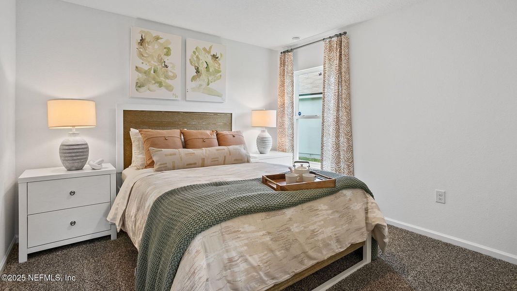 Furnished interior view inside a new home in Sawmill Branch Express, Palm Coast (Image 8). Furnished interior view inside a new home in Sawmill Branch Express, Palm Coast (Image 8).