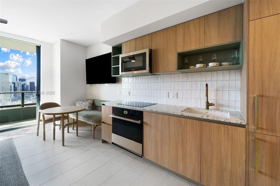 Furnished interior view inside a new home in , Miami (Image 13).