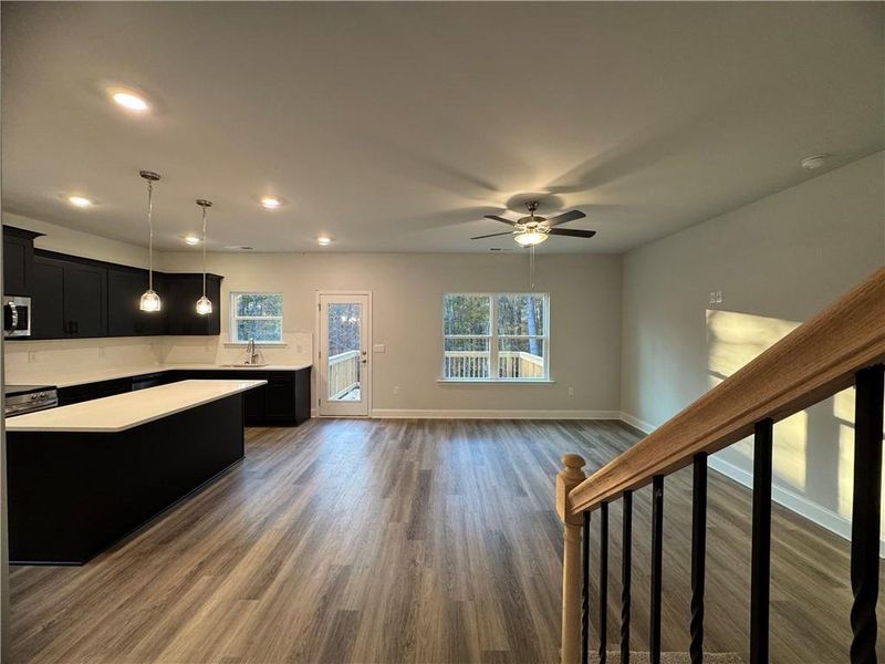 Spacious, unfurnished interior of a new home in The Fields of Walnut Creek, Pendergrass (Image 10).