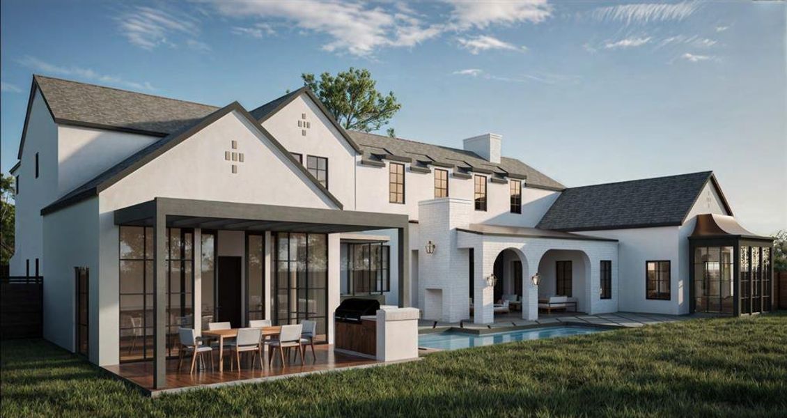 Exterior details and patio area of a home in , Dallas (Image 2). Exterior details and patio area of a home in , Dallas (Image 2).