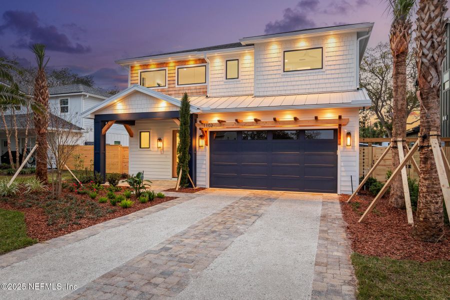 Front exterior of a new home in , Jacksonville Beach, FL, highlighting curb appeal (Image 20).