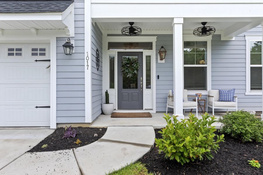 Front exterior of a new home in Cordgrass Landing, Johns Island, SC, highlighting curb appeal (Image 19).