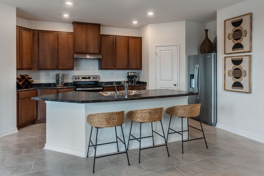 Representative furnished interior of a home built from the 1703 by KB Home in Legend Heights - Sterling Collection, New Braunfels (Image 5).