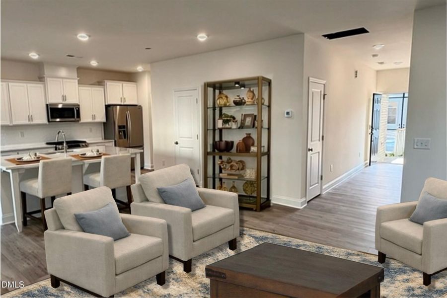 Family Rm - Kitchen Staged