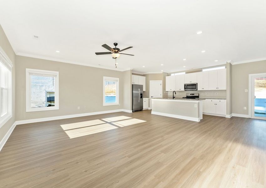 The Erie has an open-concept layout The Erie has an open-concept layout