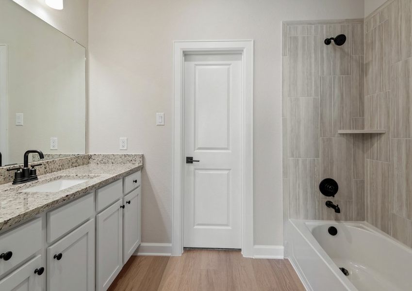 Master bathroom with vanity Master bathroom with vanity