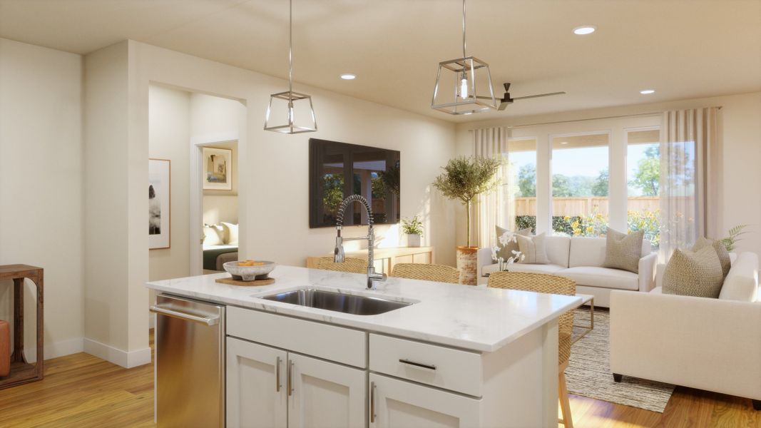 Furnished interior view inside a new home in Freedom at Anthem, Kyle (Image 3).