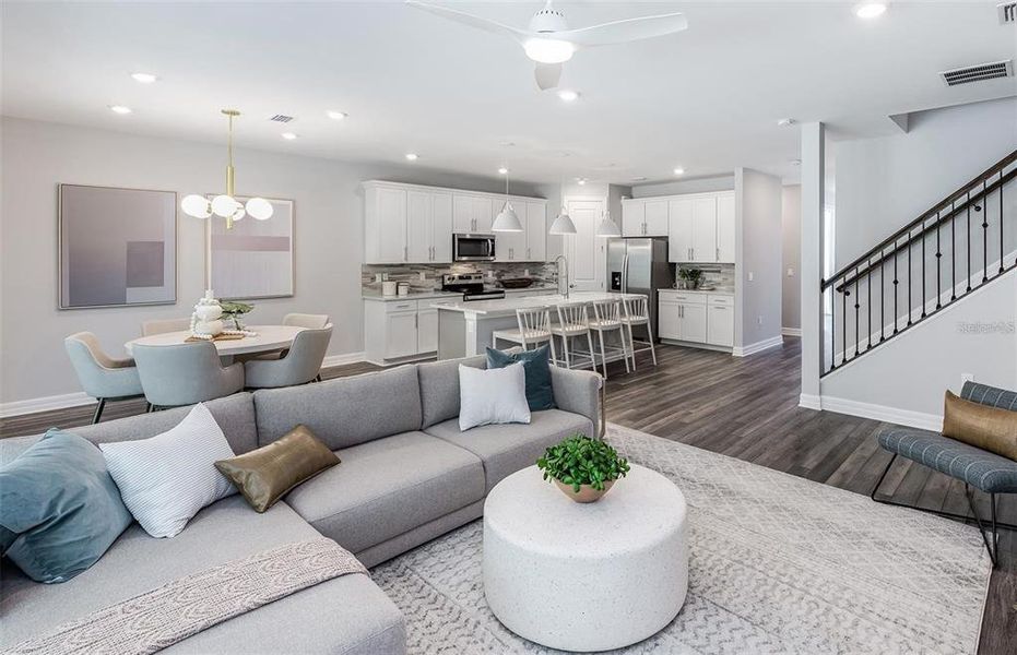 Furnished interior view inside a new home in Grandura, Sarasota (Image 4).