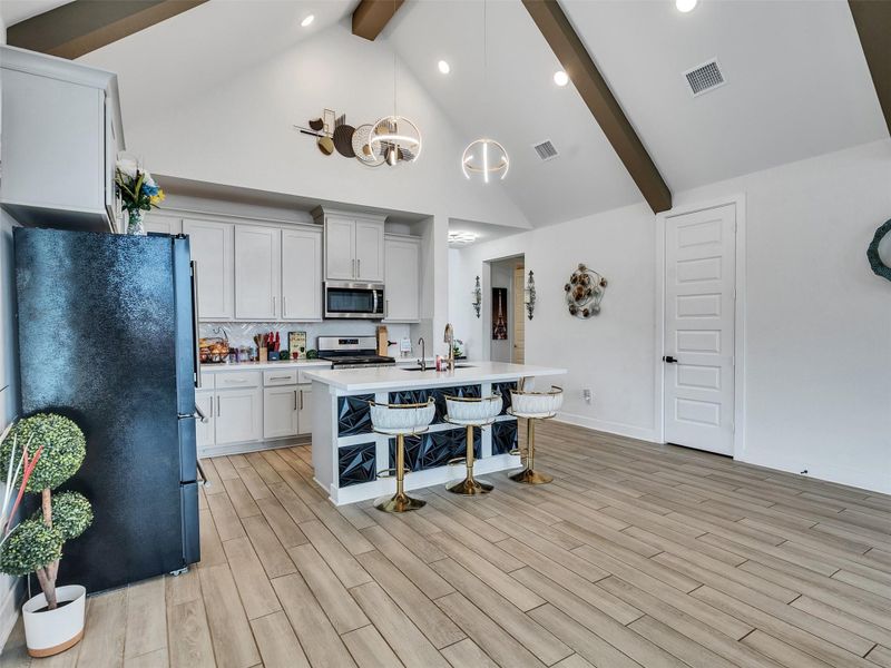 Furnished interior view inside a new home in The Trails, New Caney (Image 14).