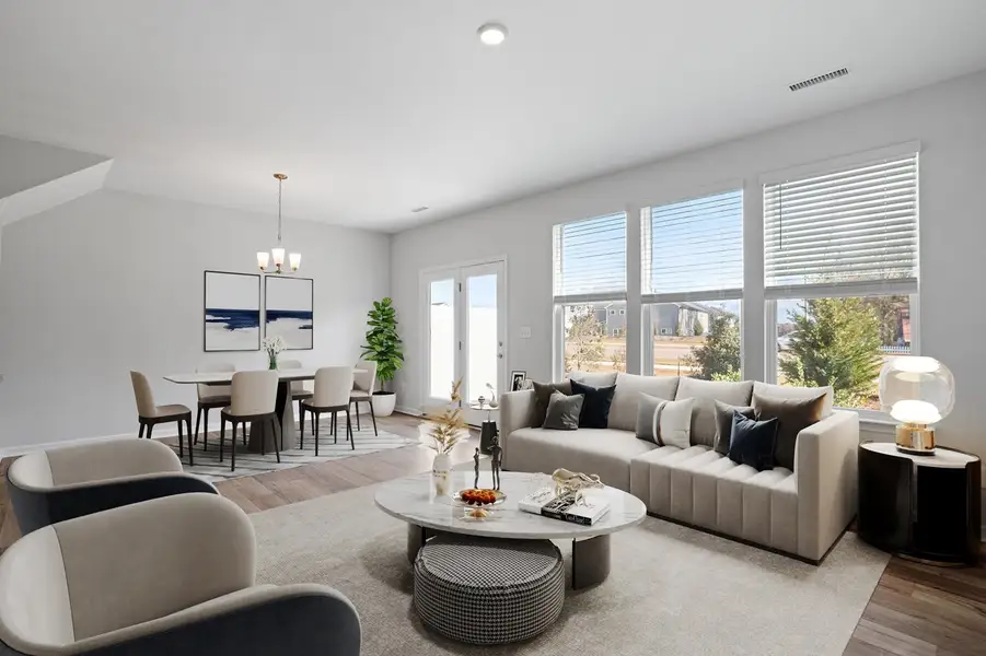 Representative furnished interior of a home built from the Mandevilla - Vanguard Collection by Mungo Homes in Sweetbrier, Durham (Image 4).