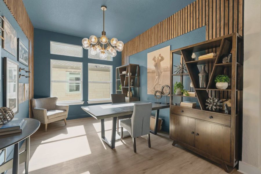 Representative furnished interior of a home built from the Mackenzie by Chesmar Homes in Esperanza 60's, Boerne (Image 12).