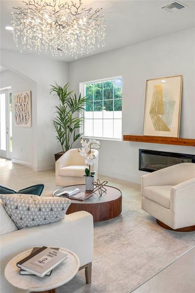 Furnished interior view inside a new home in , Winter Park (Image 9).