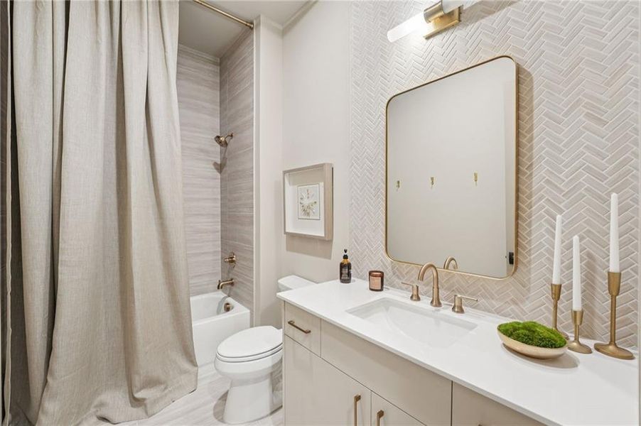 Furnished interior view inside a new home in Promenade at Sawnee Village, Cumming (Image 27).