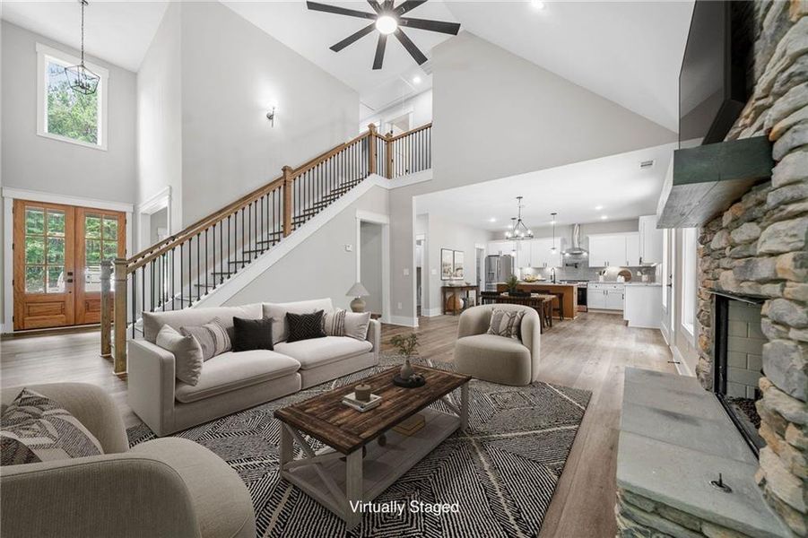 Furnished interior view inside a new home in , Canton (Image 16).