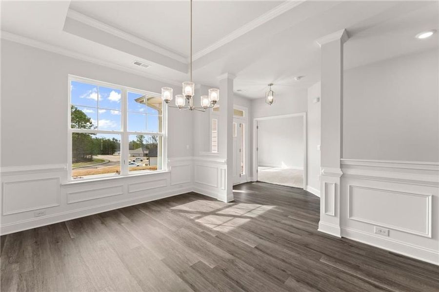 Spacious, unfurnished interior of a new home in Wood Creek Landing, Leland (Image 12).