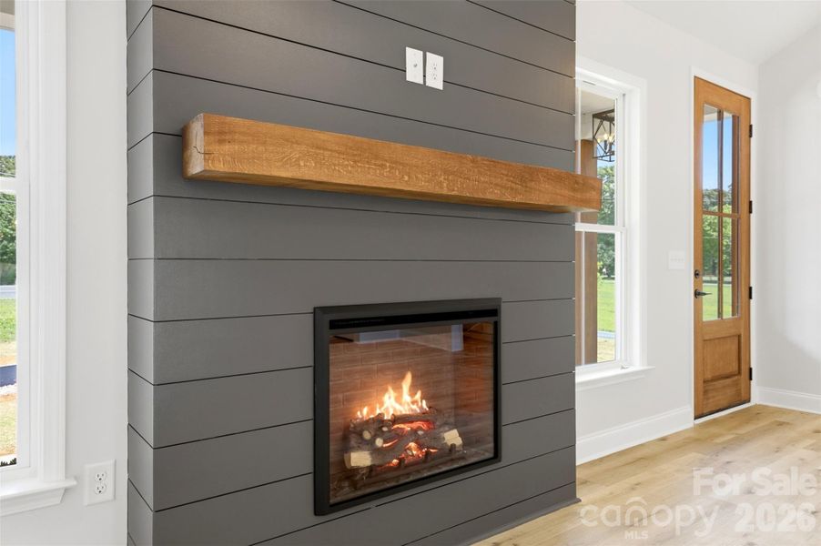 shiplap fireplace w/ cedar mantle shiplap fireplace w/ cedar mantle