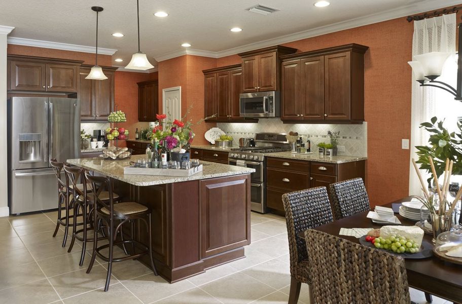 Furnished interior view inside a new home in Boca Royale Golf & Country Club at Wellen Park, Englewood (Image 6).