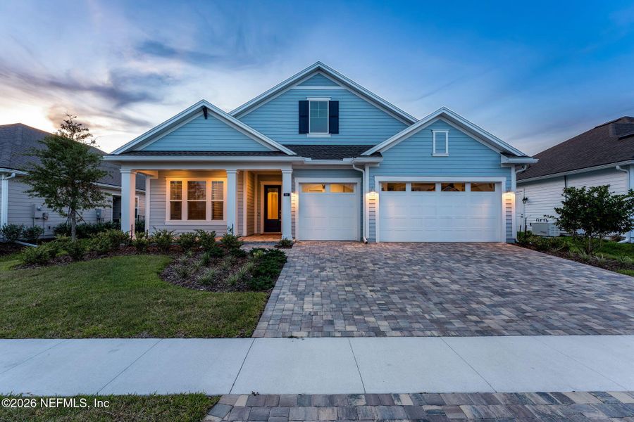 Front exterior of a new home in , St. Augustine, FL, highlighting curb appeal (Image 2). Front exterior of a new home in , St. Augustine, FL, highlighting curb appeal (Image 2).