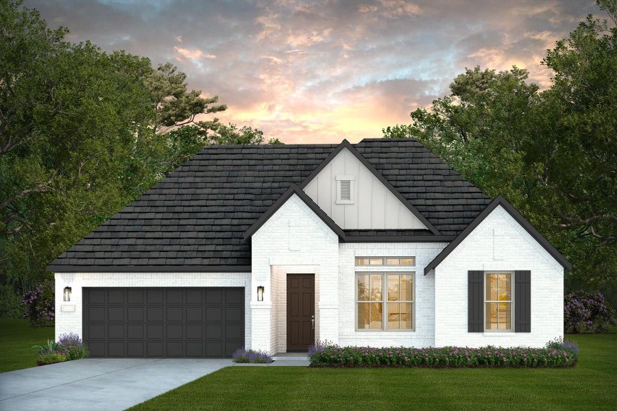 Representative exterior photo of a completed home built from the Dobbin by Pulte Homes in Davis Ranch, San Antonio, TX (Image 7). Representative exterior photo of a completed home built from the Dobbin by Pulte Homes in Davis Ranch, San Antonio, TX (Image 7).