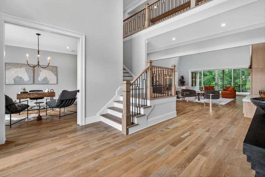 Furnished interior view inside a new home in , Newnan (Image 56).