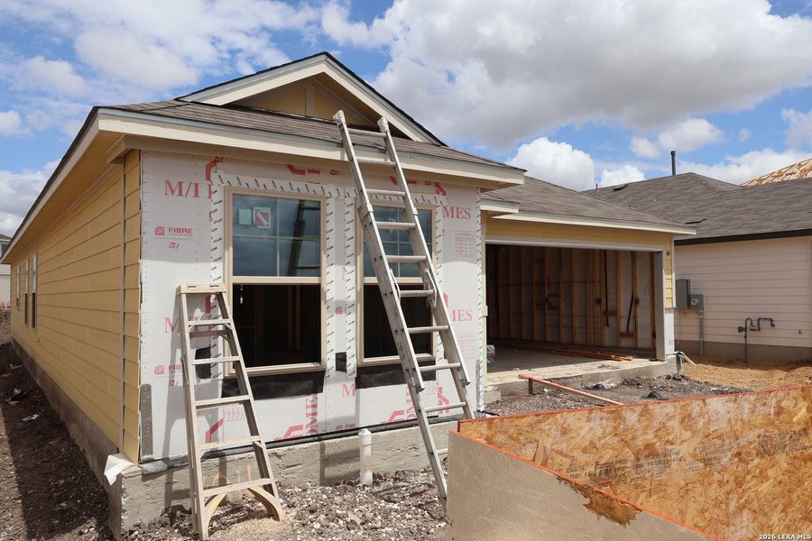 In-progress construction of a new home in Verano Farms, Von Ormy, TX (Image 25).