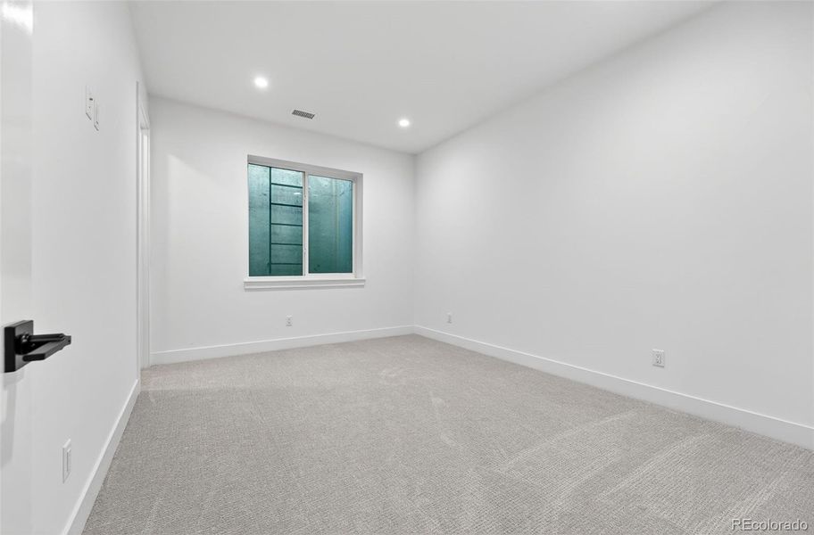 Basement bedroom or flex space