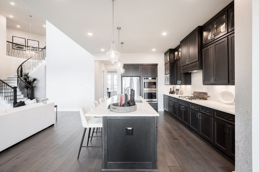 Representative furnished interior of a home built from the Bogata by Tri Pointe Homes in Harvest Green, Richmond (Image 77).