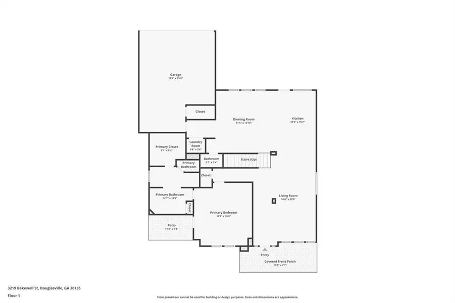 2D floor plan layout of this home in , Douglasville, GA (Image 3).