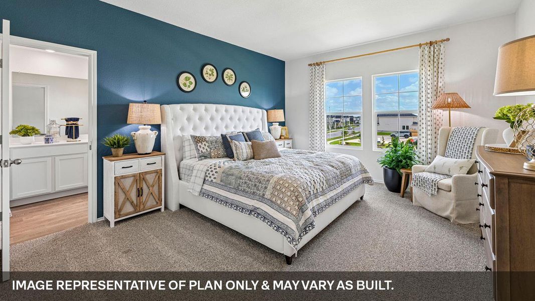 Furnished interior view inside a new home in Valverde, Bastrop (Image 29).