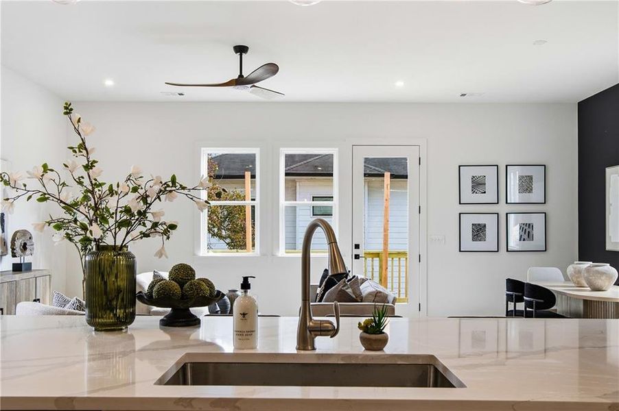 Furnished interior view inside a new home in , Atlanta (Image 10).