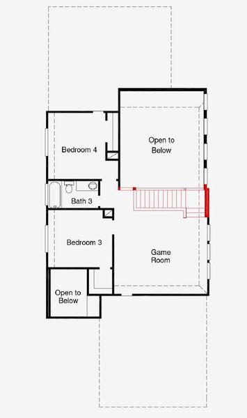 2D floor plan layout of this home in Sunflower Ridge, New Braunfels, TX (Image 3). 2D floor plan layout of this home in Sunflower Ridge, New Braunfels, TX (Image 3).