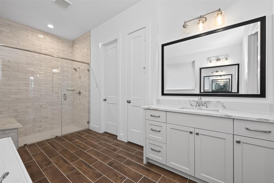 Furnished interior view inside a new home in Artavia, Conroe (Image 17).