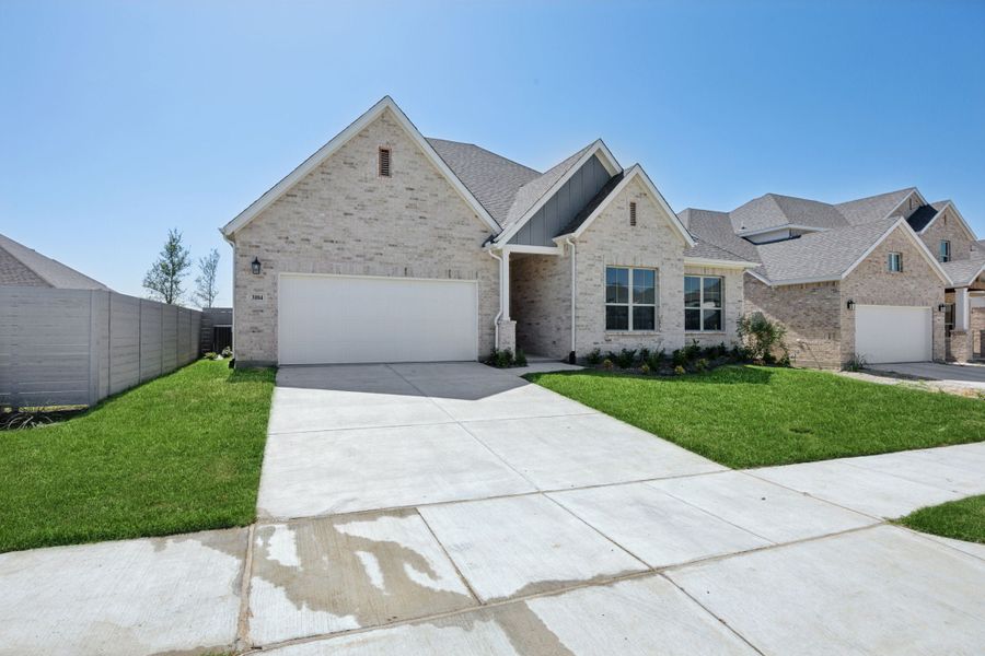 Representative exterior photo of a completed home built from the Yosemite by Centre Living Homes in Painted Tree Lakeside, McKinney, TX (Image 22). Representative exterior photo of a completed home built from the Yosemite by Centre Living Homes in Painted Tree Lakeside, McKinney, TX (Image 22).